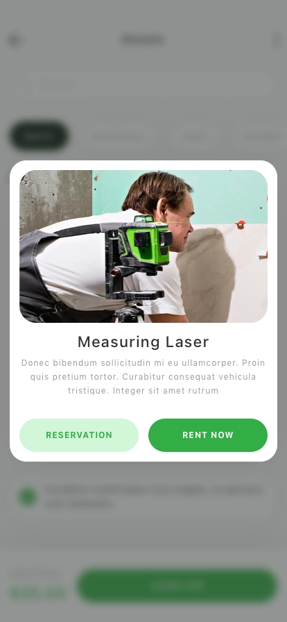 Tool Rental Mobile App UI Kit - Screenshot 3