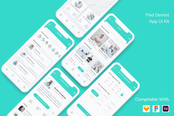 Find Dentist App UI Kit