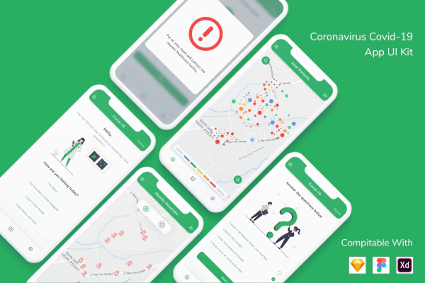 Covid 19 App UI Kit