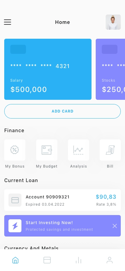Personal Banking App UI Kit - Screenshot 1