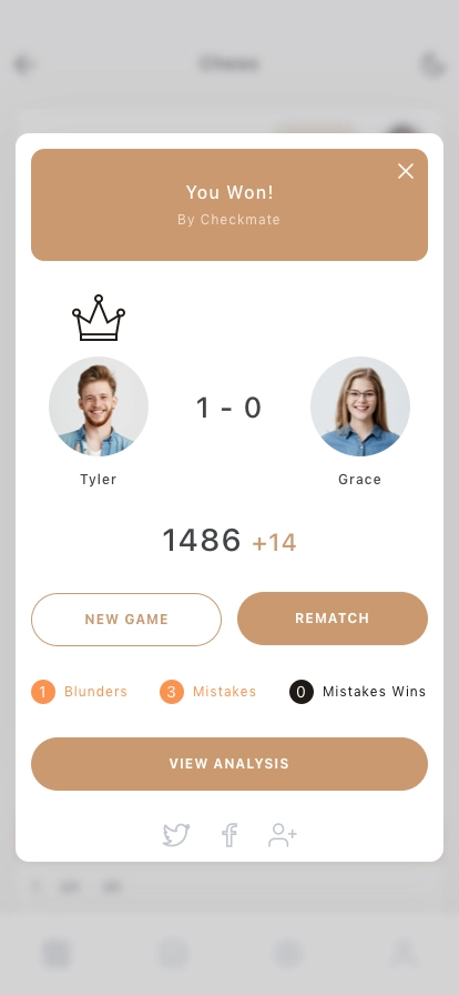 Chess Game Mobile App UI Kit - Screenshot 2