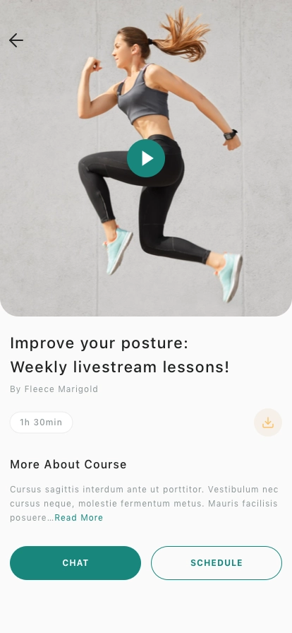 Fitness Mobile App UI Kit - Screenshot 3