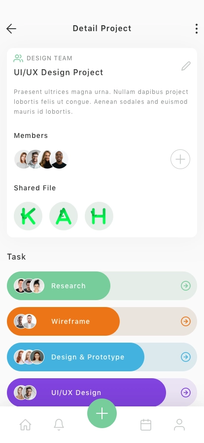 Work Management Mobile App UI Kit - Screenshot 4