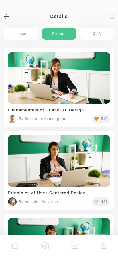 Learning & Online Class Mobile App UI Kit - Screenshot 4