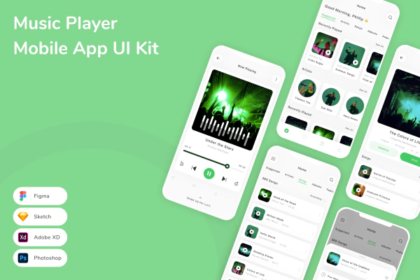 Music Player Mobile App UI Kit