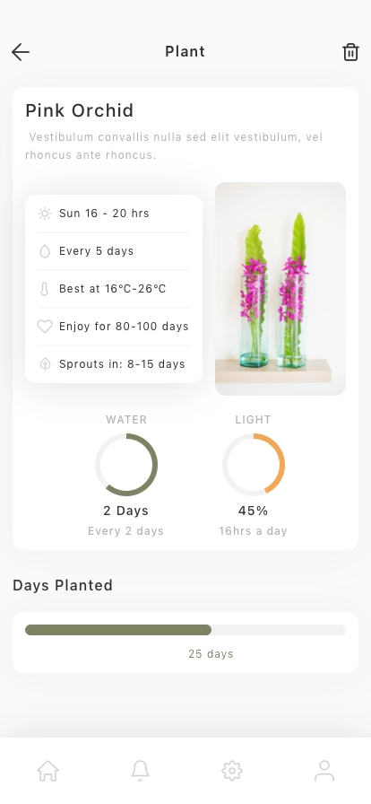Smart Garden Management Mobile App UI Kit - Screenshot 3