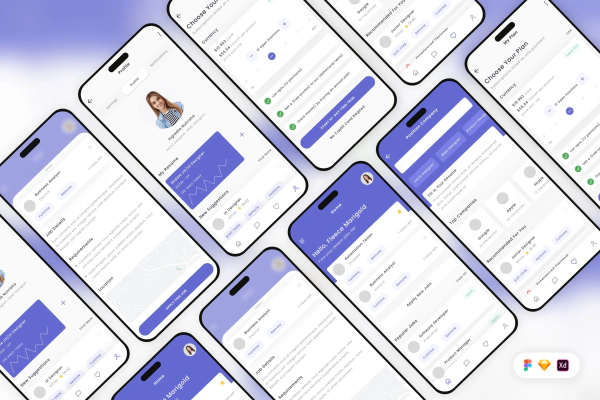 Hiring Platform Mobile App UI Kit