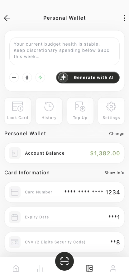 Budget Management Mobile App UI Kit - Screenshot 2