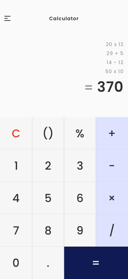 Calculator Mobile App UI Kit - Screenshot 4