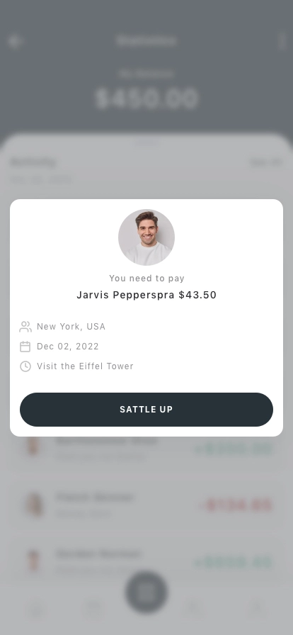 Bill Split Mobile App UI Kit - Screenshot 3
