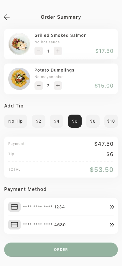 Food Delivery Mobile App UI Kit - Screenshot 5