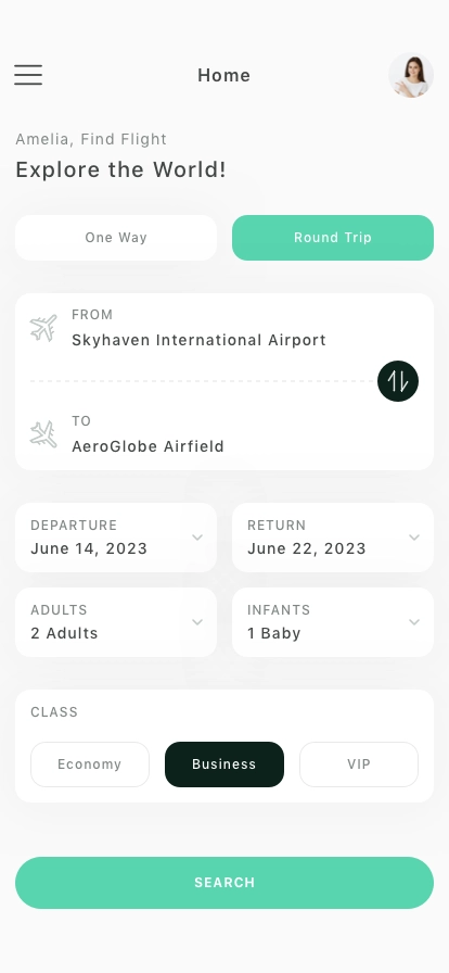 Ticket Mobile App UI Kit - Screenshot 2
