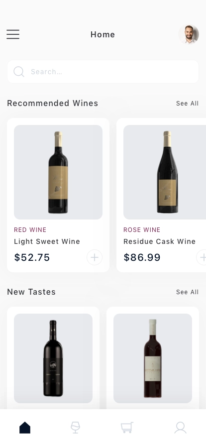 Wine Delivery Mobile App UI Kit - Screenshot 1