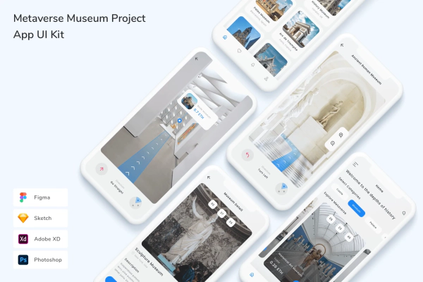Metaverse Museum Project App UI Kit