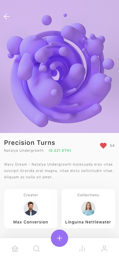 NFT Marketplace App UI Kit - Screenshot 3