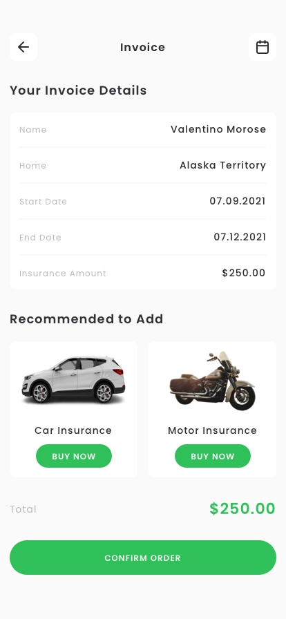 Insurance App UI Kit - Screenshot 5