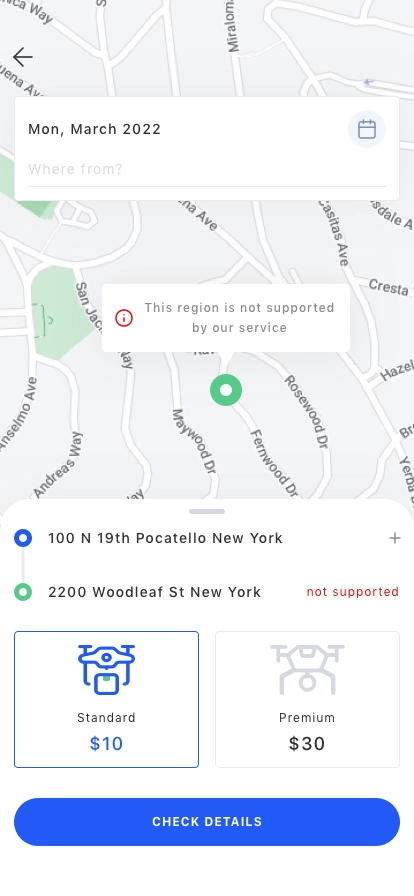 Drone Package Delivery App UI Kit - Screenshot 2