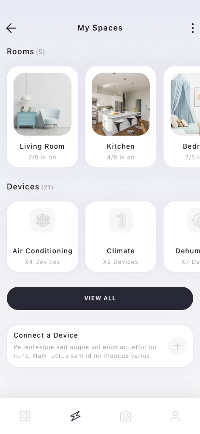 Smart Home Control Mobile App UI Kit - Screenshot 3