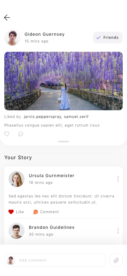 Social Media Mobile App UI Kit - Screenshot 2