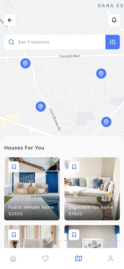 Property & Real Estate Rent Mobile App UI Kit - Screenshot 2