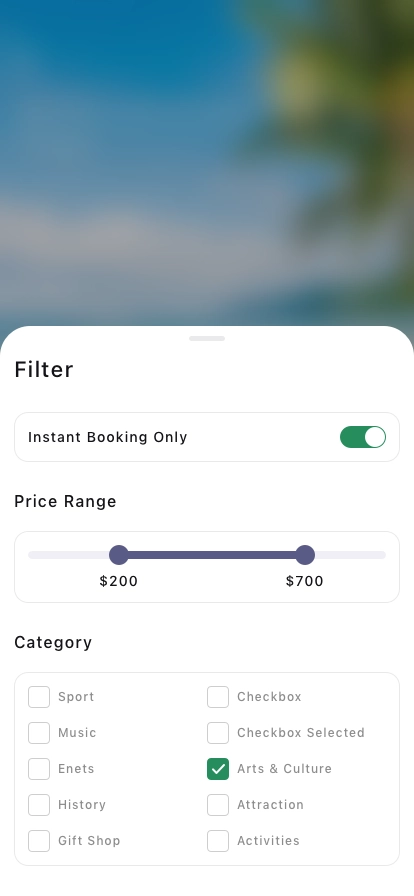 Booking Mobile App UI Kit - Screenshot 3