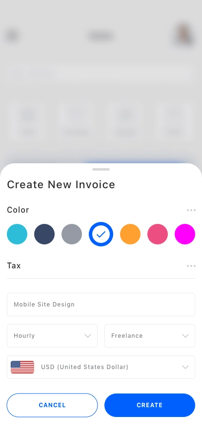 Invoice Management App UI Kit - Screenshot 2