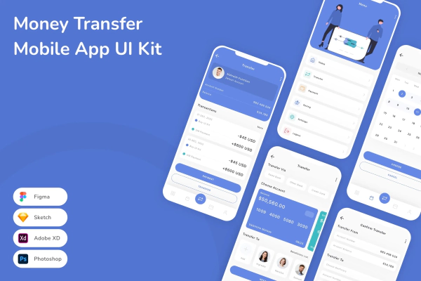 Money Transfer Mobile App UI Kit