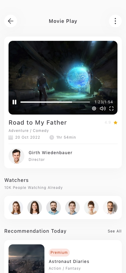 Movie & Cinema Ticket Mobile App UI Kit - Screenshot 2