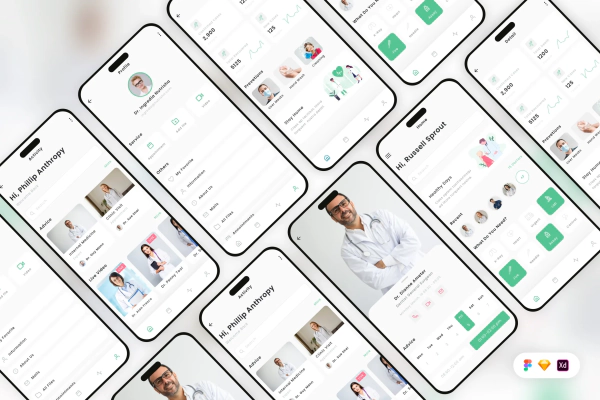 Doctors Appointment Mobile App UI Kit