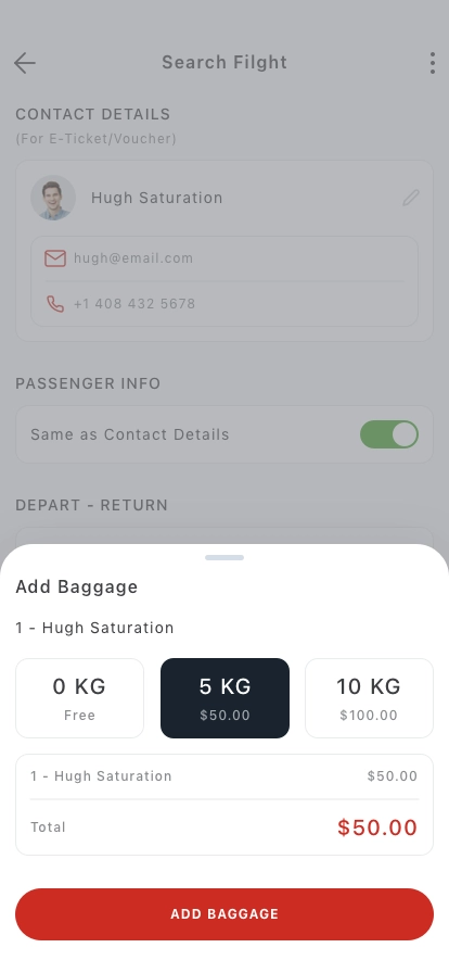 Flight Booking Mobile App UI Kit - Screenshot 2