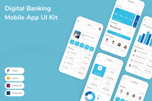 Digital Banking Mobile App UI Kit