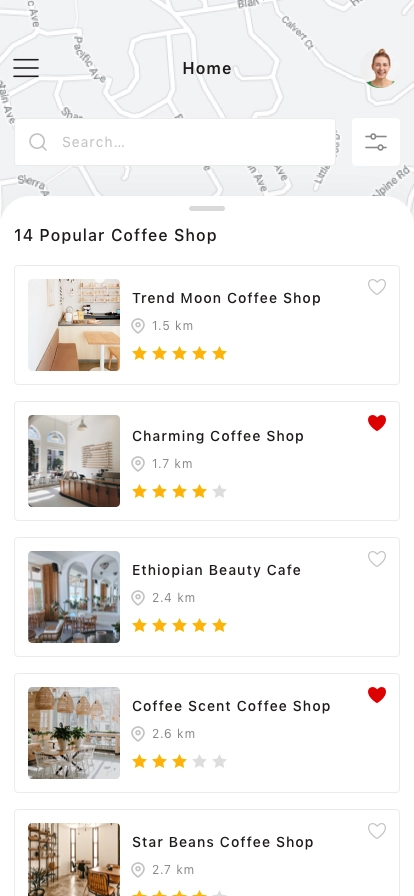 Coffee Shop Mobile App UI Kit - Screenshot 1