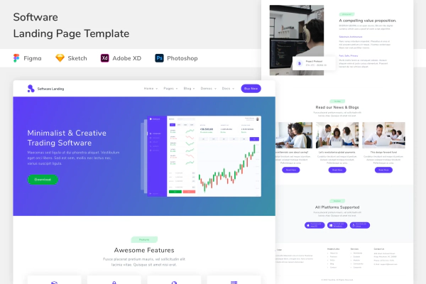 Software Landing Page Template