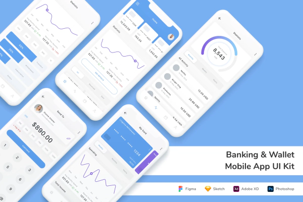 Banking & Wallet Mobile App UI Kit