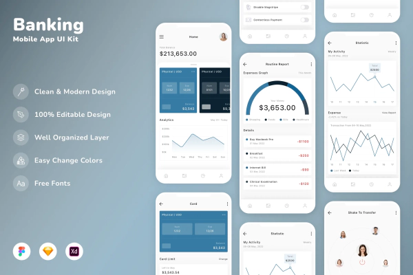 Banking Mobile App UI Kit