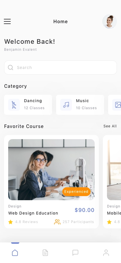 Education App UI Kit - Screenshot 1