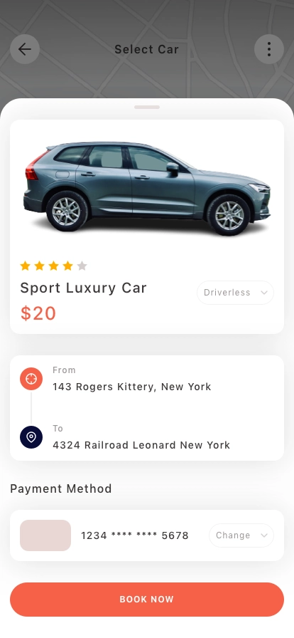 Rideshare Mobile App UI Kit - Screenshot 5