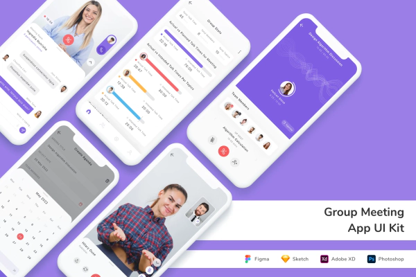 Group Meeting App UI Kit