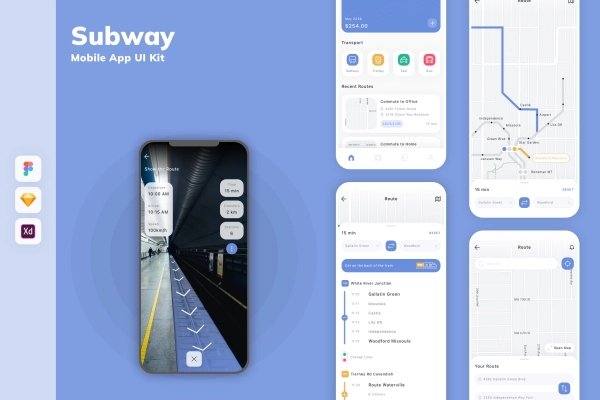 Subway Mobile App UI Kit