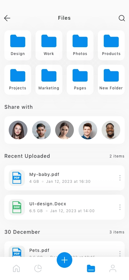 File Manager Mobile App UI Kit - Screenshot 5