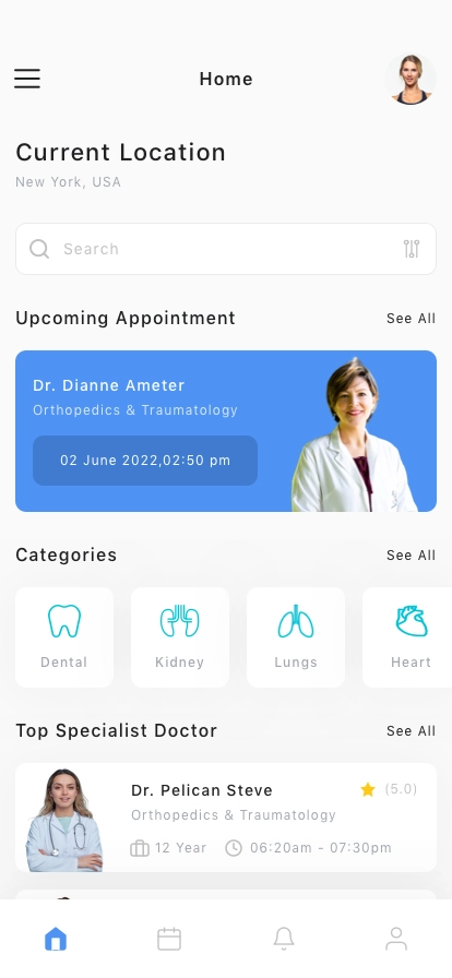 Online Doctor Consultation Mobile App UI Kit - Screenshot 1