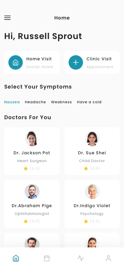 Personal Health Tracker App UI Kit - Screenshot 1