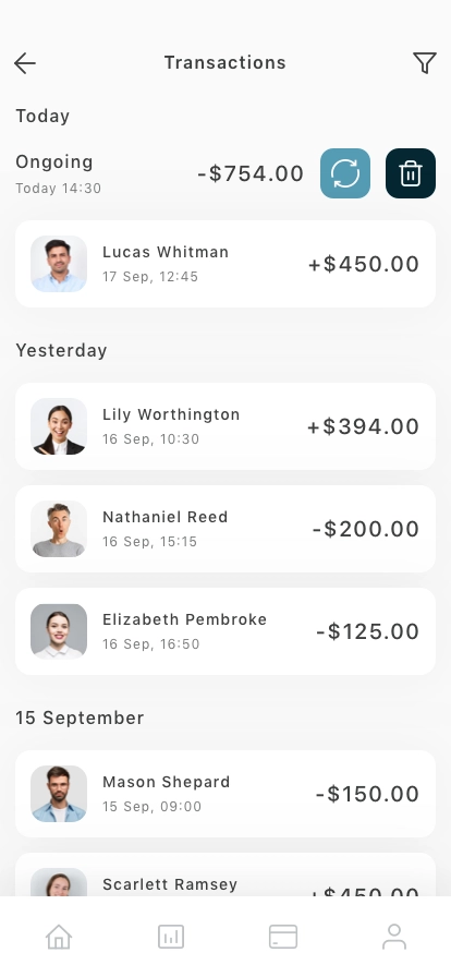 Money Transfer Mobile App UI Kit - Screenshot 4