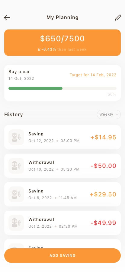 Payment & Finance Mobile App UI Kit - Screenshot 3