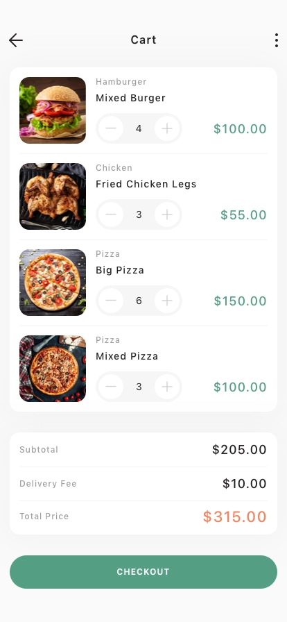 Fast Food Delivery Mobile App UI Kit - Screenshot 4