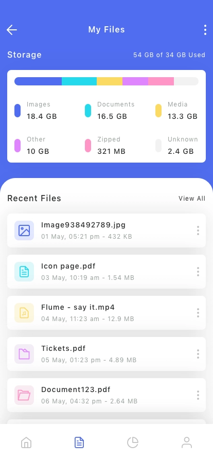 File Manager Mobile App UI Kit for Figma, Sketch & XD | UIworkshop
