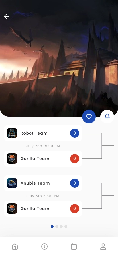 Esports Team Score News App UI Kit - Screenshot 4
