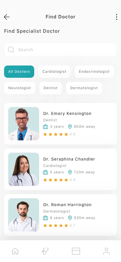 Doctor Appointment Mobile App UI Kit - Screenshot 2