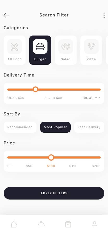 Food Order & Delivery Mobile App UI Kit - Screenshot 2