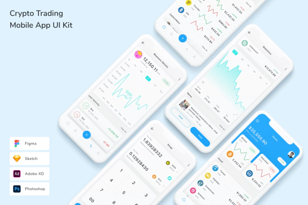 Crypto Trading Mobile App UI Kit